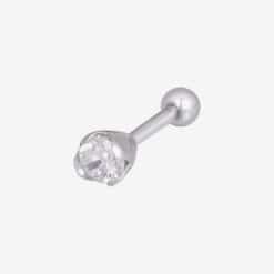 Wildcat Earbarbell Solitaire Crystal Steel Basicline